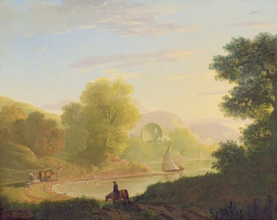 An Imaginary Coast Scene, with the Temple of Venus at Baiae, 1773 by Thomas Jones